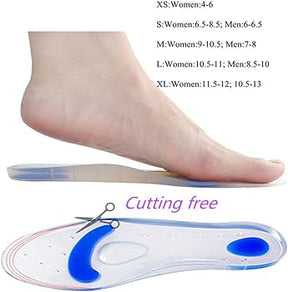 Silicone Gel Medical Insoles for Shoes