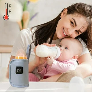 USB Baby Milk Bottle Thermal Bag Universal Digital Display Nursing Bottle Heater Portable Baby Milk Heat Keeper for Traveling