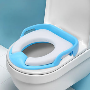 PVC padded children's toilet seat portable auxiliary infant toilet toilet training toilet seat for male and female babies