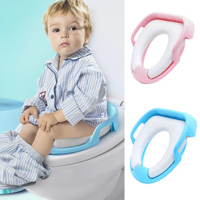 PVC padded children's toilet seat portable auxiliary infant toilet toilet training toilet seat for male and female babies