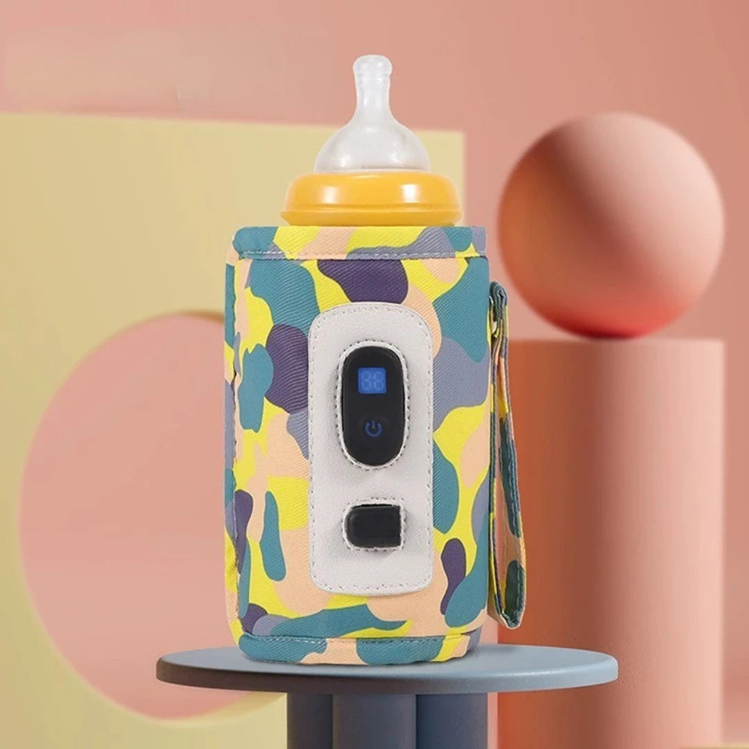 USB Baby Milk Bottle Thermal Bag Universal Digital Display Nursing Bottle Heater Portable Baby Milk Heat Keeper for Traveling