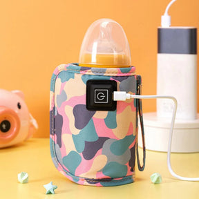 USB Baby Milk Bottle Thermal Bag Universal Digital Display Nursing Bottle Heater Portable Baby Milk Heat Keeper for Traveling